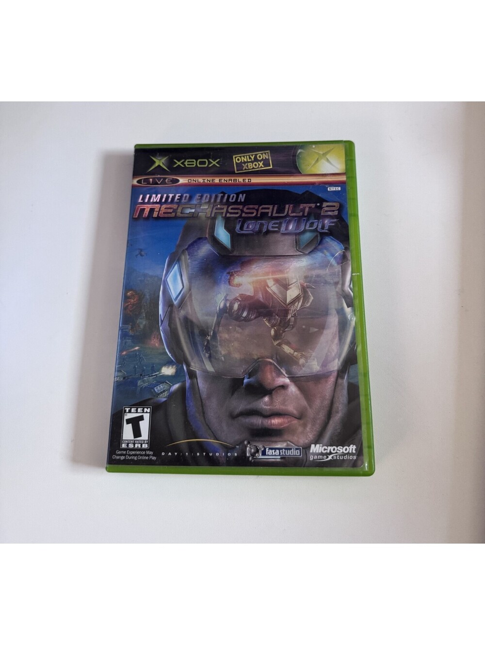 Limited Edition Mech Assault 2 Lone Wolf Original Xbox Disc + Case Tested